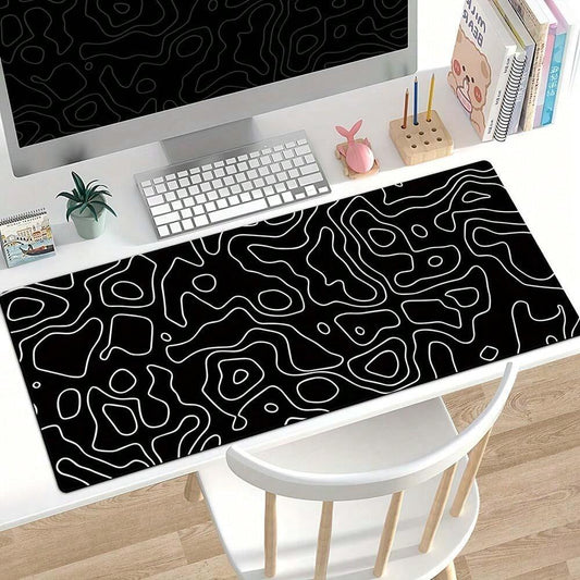 Large Non-Slip Line Pattern Gaming Mouse Mat